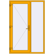 DOOR ALU STANDARD 72 1400x2100 mm