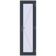 Entrance doors 650x2200 mm DOOR KORSA OPTIMUM REHAU BRILLANT