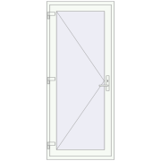 DOOR KORSA OPTIMUM (REHAU Brillant Design) 900x2100 mm