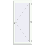 Entrance doors 1000x2300 mm DOOR KORSA ENERGY-SAVING REHAU SYNEGO