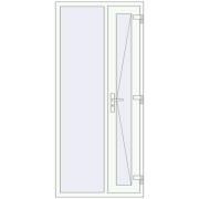 DOOR ALU STANDARD 72 950x2100 mm