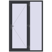 DOOR KORSA OPTIMUM REHAU BRILLANT 1400x2100 mm