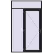 Entrance doors 1500x2500 mm DOOR KORSA ENERGY-SAVING REHAU SYNEGO