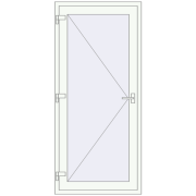 Entrance doors 900x2000 mm DOOR KORSA OPTIMUM REHAU BRILLANT