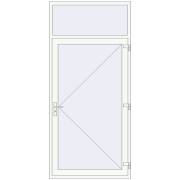Entrance doors 1200x2600 mm DOOR KORSA ALU STANDARD 72