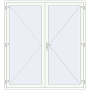 Entrance doors 2100x2300 mm DOOR KORSA ENERGY-SAVING REHAU SYNEGO