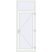 Entrance doors 930x2500 mm DOOR KORSA ENERGY-SAVING REHAU SYNEGO