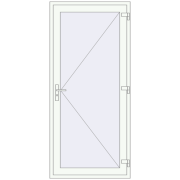 DOOR ALU STANDARD 72 1000x2150 mm
