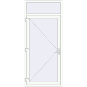 Entrance doors 1100x2510 mm DOOR KORSA ALU STANDARD 72