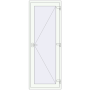 Entrance doors 825x2180 mm DOOR KORSA OPTIMUM REHAU BRILLANT
