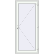 Entrance doors 1000x2300 mm DOOR KORSA ENERGY-SAVING REHAU SYNEGO