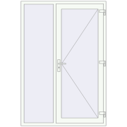 Uși de intrare 1400x2050 mm DOOR ALU STANDARD 72