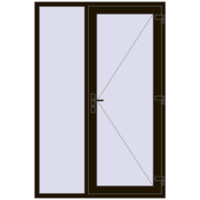 Entrance doors 1400x2100 mm DOOR KORSA OPTIMUM REHAU BRILLANT