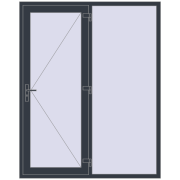 DOOR KORSA OPTIMUM REHAU BRILLANT 1680x2100 mm