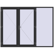 Uși de intrare 2697x2047 mm OPTIMUM REHAU BRILLANT