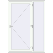 Entrance doors 1500x2100 mm DOOR KORSA OPTIMUM REHAU BRILLANT