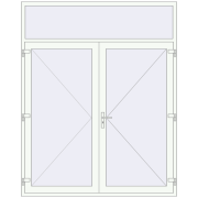 Entrance doors 2000x2500 mm DOOR KORSA ENERGY-SAVING REHAU SYNEGO