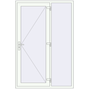 DOOR KORSA OPTIMUM REHAU BRILLANT 1400x2100 mm
