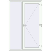 ECO-ENERGIE (Ouverture vers extérieur REHAU Т118/60) 1400x2100 mm