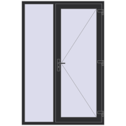DOOR KORSA OPTIMUM (REHAU Brillant Design) 1400x2100 mm