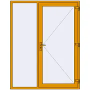 DOOR ALU STANDARD 72 1650x2100 mm