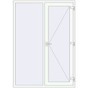 Вхідні двері 1500x2100 мм REHAU SYNEGO