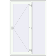 BASE (REHAU Т118/60) opens to the outside 1400x2100 mm