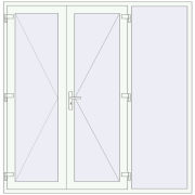 OPTIMUM REHAU BRILLANT 2100x2130 mm