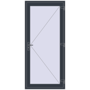 Entrance doors 1000x2200 mm DOOR KORSA OPTIMUM REHAU BRILLANT