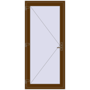DOOR KORSA OPTIMUM REHAU BRILLANT 1000x2200 mm WALNUT two-sided