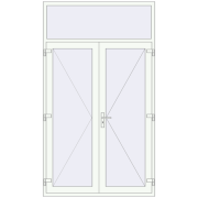 Entrance doors 1500x2600 mm DOOR KORSA OPTIMUM REHAU BRILLANT