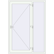 DOOR KORSA OPTIMUM REHAU BRILLANT 1430x2050 mm