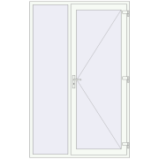 DOOR KORSA ENERGY-SAVING REHAU SYNEGO 1540x2400 mm