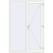 Entrance doors 1600x2390 mm DOOR KORSA ENERGY-SAVING REHAU SYNEGO