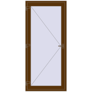 Entrance doors 1000x2200 mm DOOR KORSA OPTIMUM REHAU BRILLANT