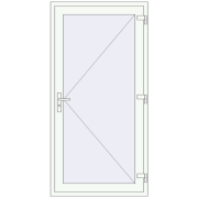 DOOR KORSA ENERGY-SAVING REHAU SYNEGO 1000x2000 mm