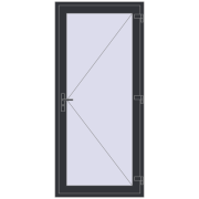 Entrance doors 1000x2200 mm DOOR KORSA OPTIMUM REHAU BRILLANT
