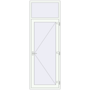 BASE (REHAU Т118/60) opens to the outside 900x2600 mm
