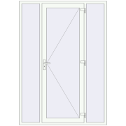 DOOR KORSA ENERGY-SAVING REHAU SYNEGO 1700x2400 mm