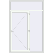 Entrance doors 1700x2600 mm DOOR KORSA OPTIMUM REHAU BRILLANT