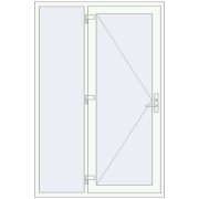 ECO-ENERGIE + (ouverture vers extérieur OPTIMUM REHAU Т118/70) 1400x2100 mm