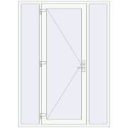 Entrance doors 1600x2200 mm DOOR KORSA OPTIMUM REHAU BRILLANT