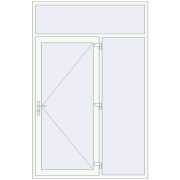 Entrance doors 1700x2600 mm DOOR KORSA OPTIMUM REHAU BRILLANT