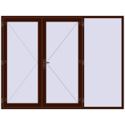 Uși de intrare 2697x2047 mm OPTIMUM REHAU BRILLANT