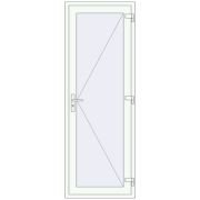 Entrance doors 800x2250 mm DOOR KORSA ENERGY-SAVING REHAU SYNEGO