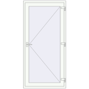 Porte d'intérieur REHAU T94/60 - Ouverture vers l'extérieur 1000x2050 mm
