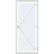 Einfach und Doppelglasschwingtüren 900x2100 mm INTERIOR door (Т94/60) opens to the outside