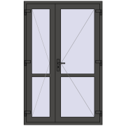 Internal doors 1300x2050 mm REHAU BASE 60 TERRACE (Т94)