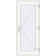 Internal doors 800x1750 mm REHAU BASE 60 (Z74)