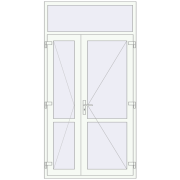 Internal doors 1300x2500 mm REHAU OPTIMUM 70 (Z74)